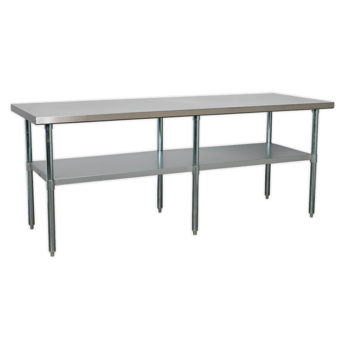 Sealey AP2184SS AP2184SS Stainless Steel Workbench 2.1m - Refurbished, Grade C, 6 Months Warranty