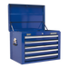 Sealey AP26059TC Topchest 5 Drawer with Ball-Bearing Slides - Blue, Refurbished, Grade C, 6 Months Warranty
