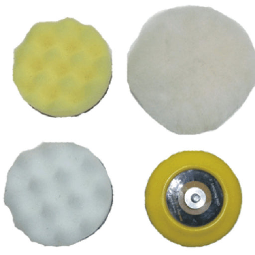 PCL APA92 Buffing Accessory Pack 75mm (3") diameter for Mini Sander