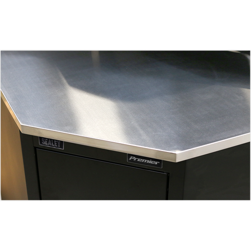 Sealey APMS19 Stainless Steel Corner Worktop 930mm, Ex-Showroom, Grade B, 6 Months Warranty