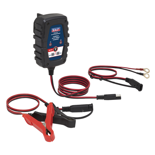 Sealey AUTOCHARGE100HF Compact Smart Trickle Charger 1A 6/12V