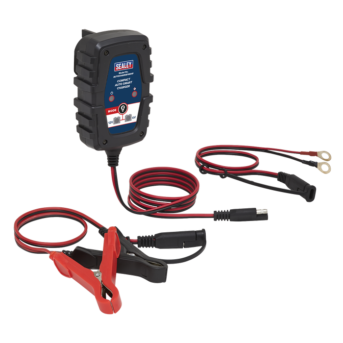 Sealey AUTOCHARGE100HF Compact Smart Trickle Charger 1A 6/12V