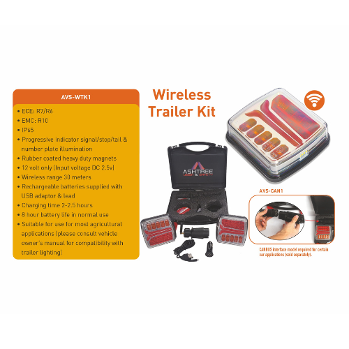 Ashtree Wireless Progressive Indicator Signal/Stop/Tail Light Kit, AVS-WTK1
