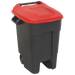 Sealey BM100R Refuse/Wheelie Bin 100L - Red