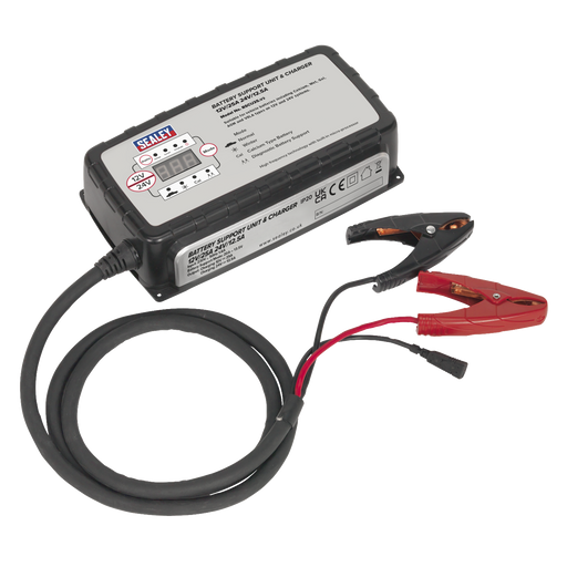 Sealey BSCU25 Battery Support Unit & Charger 12V-25A/24V-12.5A