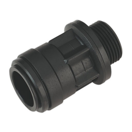 Sealey CAS22SA Straight Adaptor 22mm 3/4"BSP Pack of 2 (John Guest Speedfit® - PM012216E)