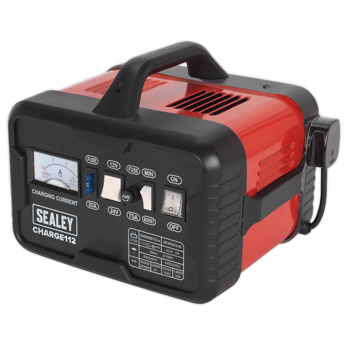 Sealey CHARGE112 Battery Charger 16A 12/24V 230V