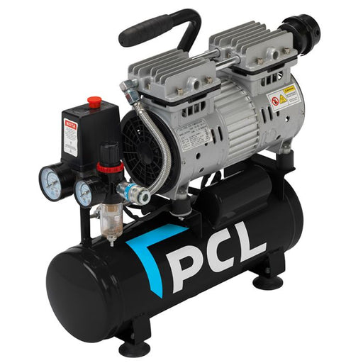 PCL CMS09OF 6L 0.75HP Direct Drive Oil Free Low Noise Compressor, 8 bar, 106 l/min