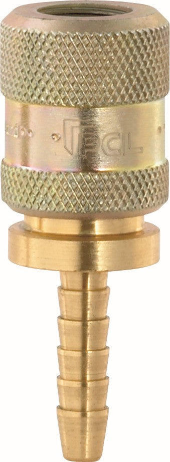 PCL CO10H03 12V1 Screw-On Tyre Valve Connector, 6.35mm (1/4) i/d Hose Tailpiece, Open End (Carton)