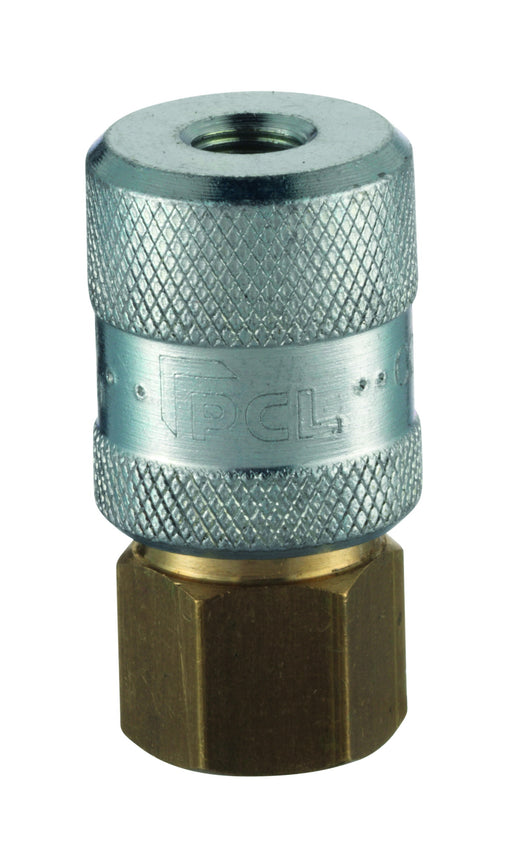 PCL CO9P03 8V1 Screw-On Tyre Valve Connector, Female Thread Rp 1/4, Open End (Carton)