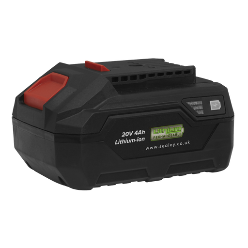 Sealey CP20VBP4 Power Tool Battery 20V 4Ah SV20 Series Lithium-ion