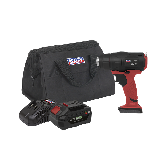 Sealey CP20VHGKIT Cordless Hot Air Gun Kit 20V SV20 Series, Ex-Showroom, Grade B, 6 Months Warranty