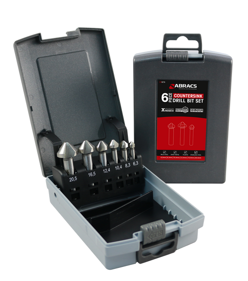 Abracs 6pc Counter Sink Set Pack of 1, CSSET6