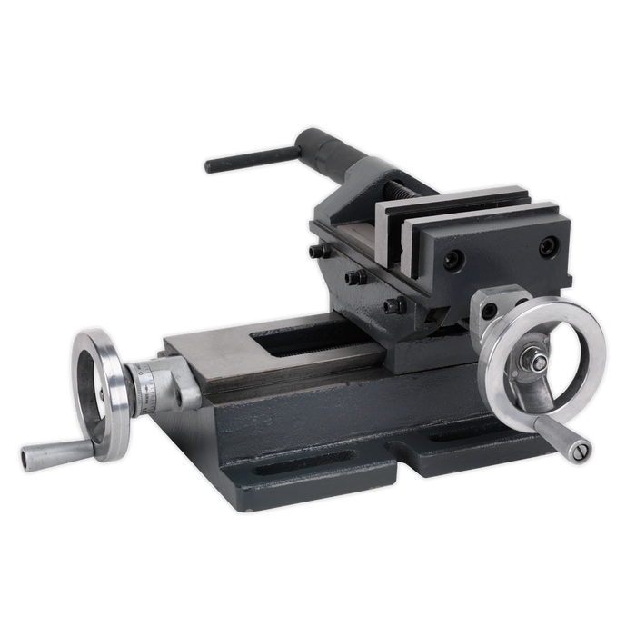 Sealey CV6P Professional Cross Vice 150mm 6" Cast Iron, Re-Boxed, Grade A, 12 Months Warranty