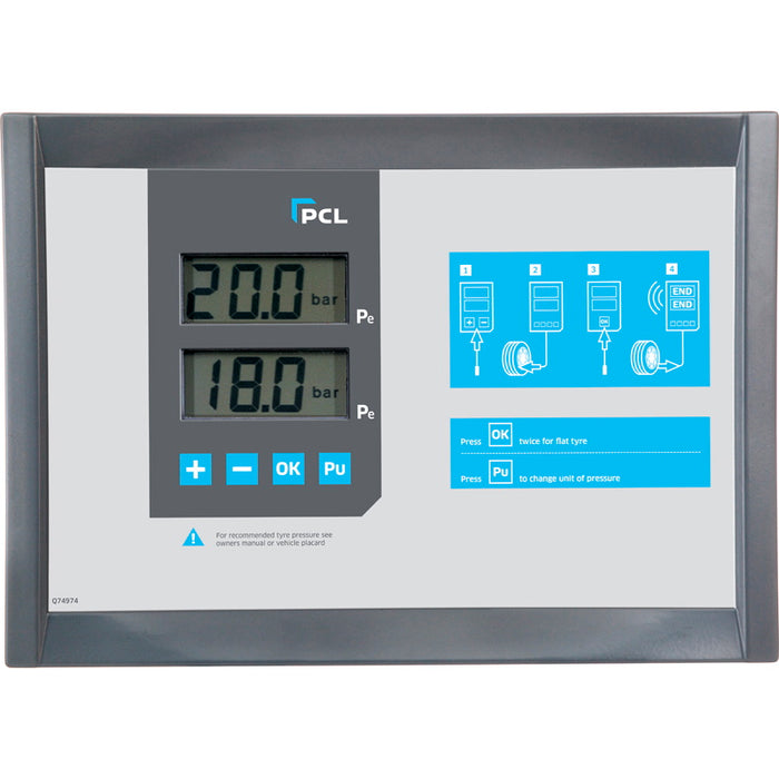 PCL D10DT20T D10 Wall Mounted, Dual Screen, 10 bar, bar/psi