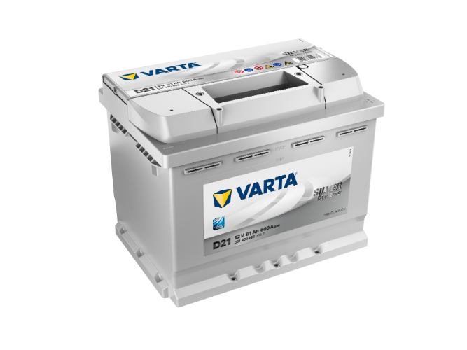 D21 Varta Silver Dynamic Car Battery 12V 61Ah - 561400060 Type 075, 4 Years Warranty