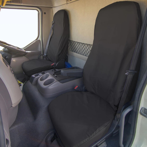 DAF LF Euro 6 Single Passenger Seat Cover, Grey - DAF03GRY - Town & Country