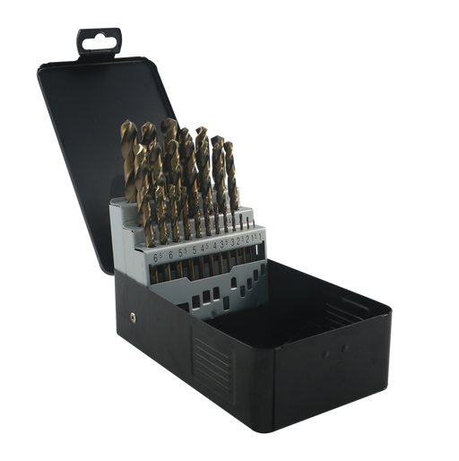 Abracs 25pc Cobalt M35 HSS Drill Bit Kit Pack of 1, DBCBKIT25