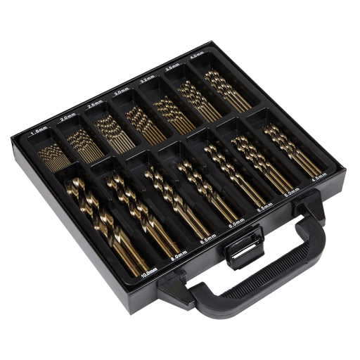 Sealey DBS99CB Drill Bit Set HSS Cobalt Fully Ground 99pc