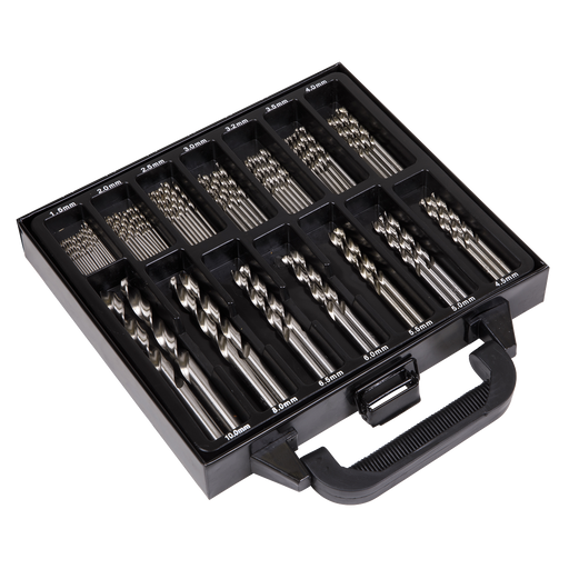 Sealey DBS99FG Drill Bit Set Fully Ground 99pc