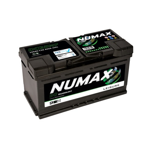 DC25MF Numax Dual Leisure battery 12V 105Ah, 2 Years Warranty