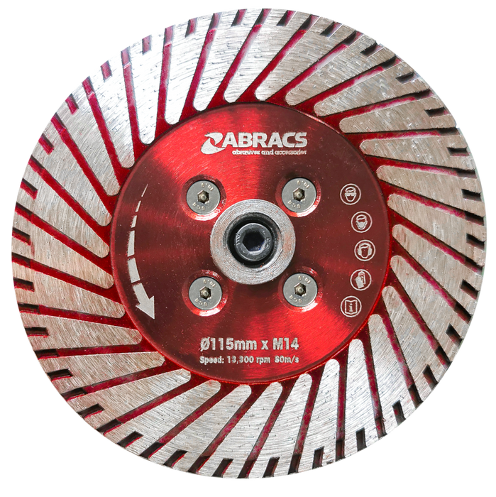 Abracs Cut/Grind Diamond Blade, 115mm x M14, DCG115