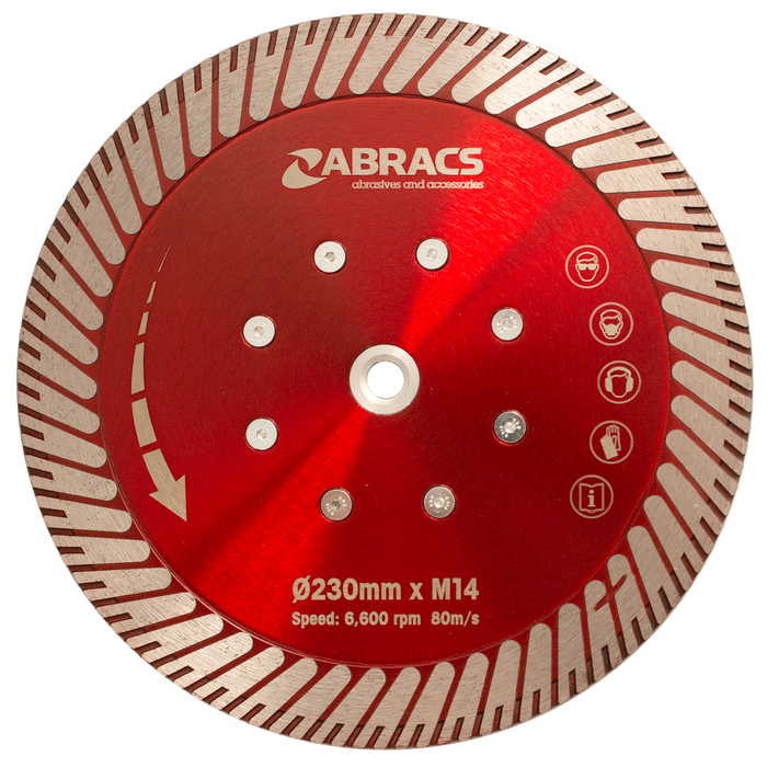 Abracs Cut/Grind Diamond Blade, 230mm x M14 , DCG230