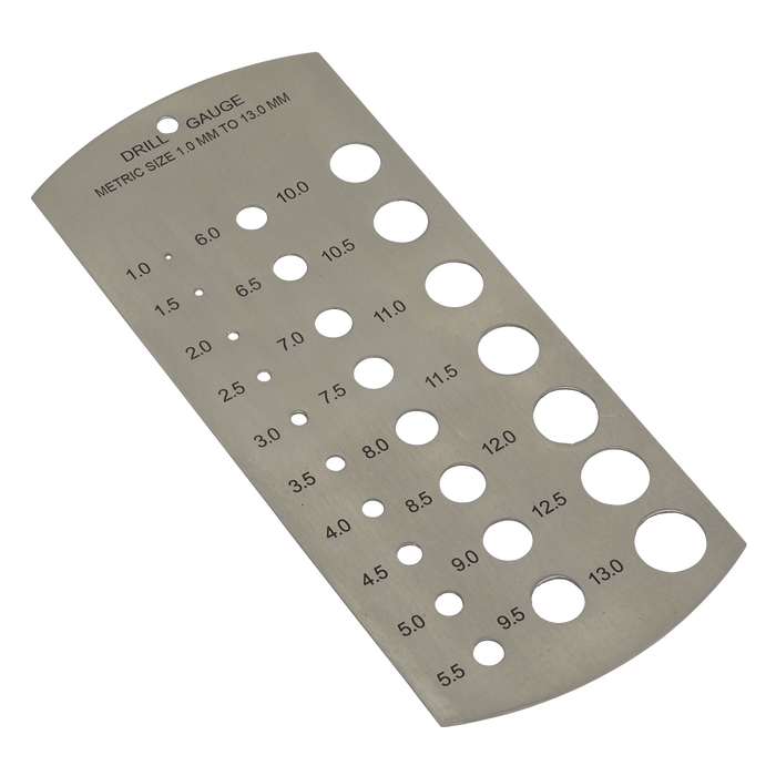 Sealey DGM1 Drill Gauge Metric 1-13mm