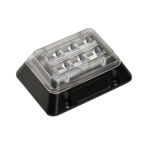 Strobe - 6 Blue Colour LEDs, Clear Lens, 10-30V, LAP Electrical - DLED6B