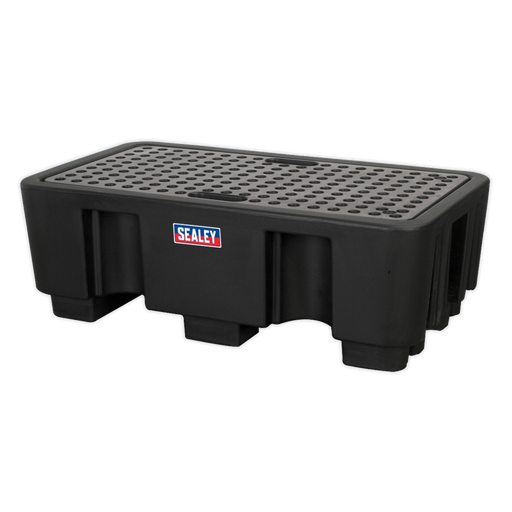 Sealey DRP17 Barrel Bund Polyethylene 1300 x 750 x 440mm 2 Drum, Refurbished, Grade C, 6 Months Warranty