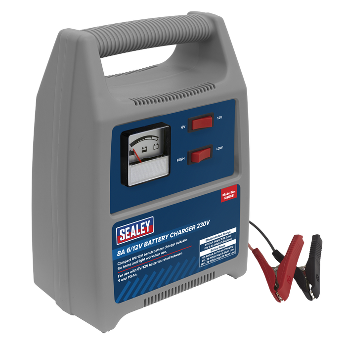 Sealey DSBC8 Battery Charger 8A 6/12V 230V