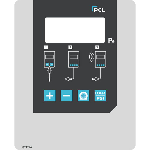 PCL DSQ74724 Spare D60 Decal, Single Screen, bar/psi, Portuguese, Quantum
