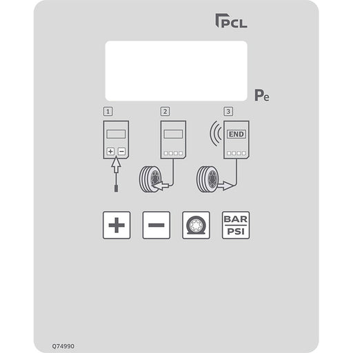 PCL DSQ74990 Spare D60 Decal, Single Screen, bar/psi, Quantum