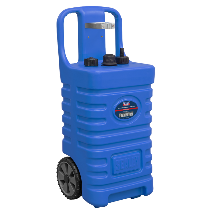 Sealey DT55B Mobile Dispensing Tank - Blue 55ltr, Re-Boxed, Grade A, 12 Months Warranty