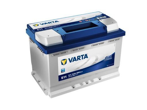 E11 Varta Blue Dynamic Car Battery 12V 74Ah - 574012068 Type 096, 4 Years Warranty