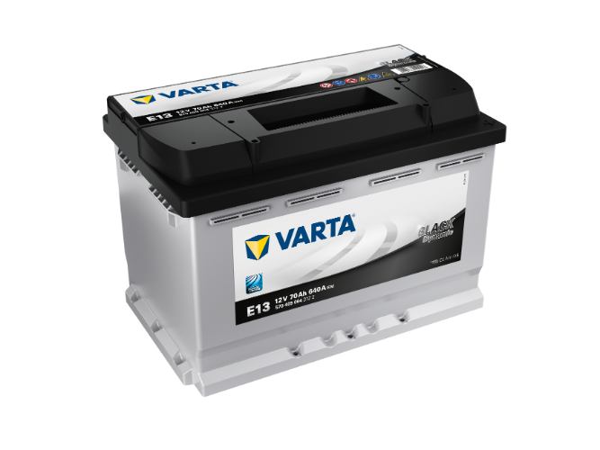 E13 Varta Black Dynamic Car Battery 12V 70Ah - 570 409 064 Type 096, 4 Years Warranty