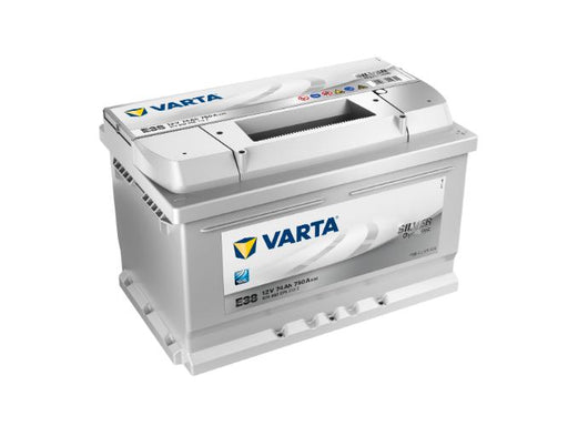 E38 Varta Silver Dynamic Car Battery 74Ah - 574402075 - 096 / 100, 4 Years Warranty