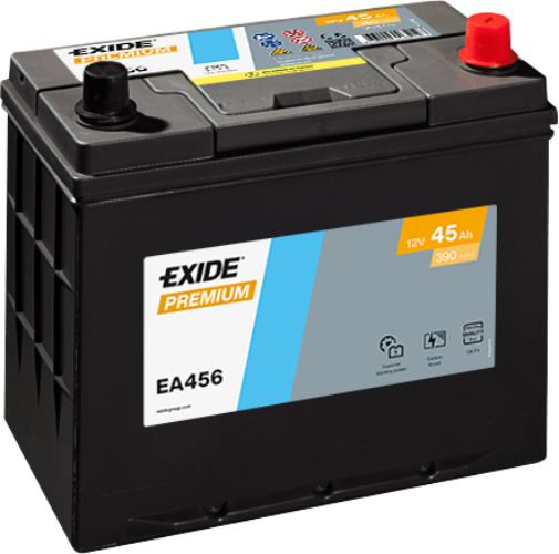 Exide EA456 Premium Car Battery 154TE -12V 45Ah, 5 Years Warranty