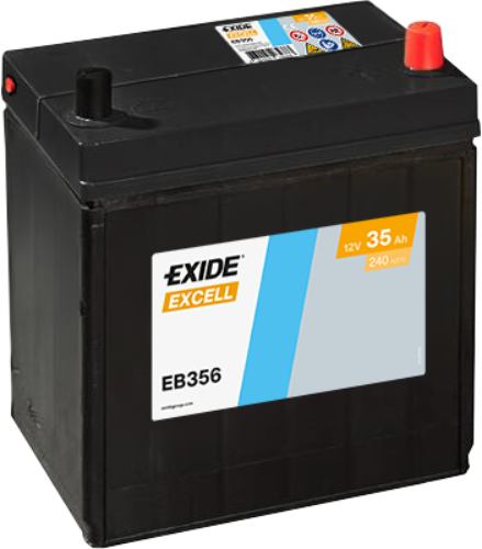 Exide EB356 Excell Car Battery 054SE -12V 35Ah, 4 Years Warranty