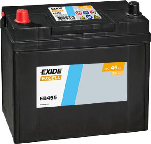Exide EB455 Excell Car Battery (EX43) -12V 45Ah, 4 Years Warranty