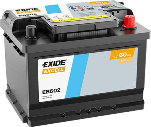 Exide EB602 075SE Excell Car Battery -12V 60Ah, 4 Years Warranty