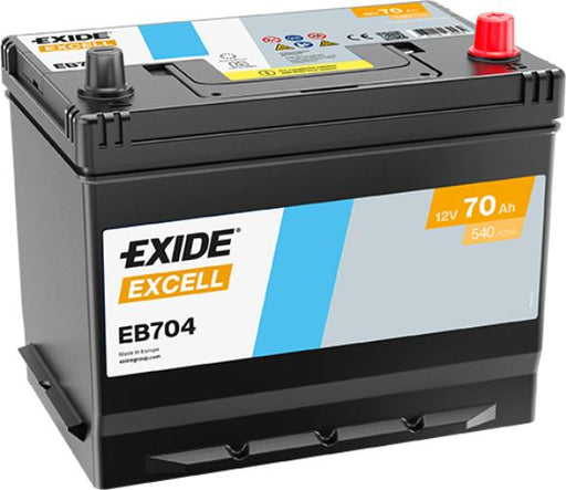 Exide EB704 Excell Car Battery 030SE -12V 70Ah, 4 Years Warranty