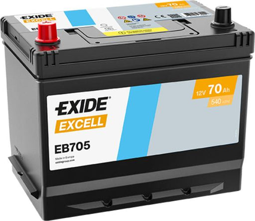 Exide EB705 031SE Excell Car Battery (EX22) -12V 70Ah, 4 Years Warranty