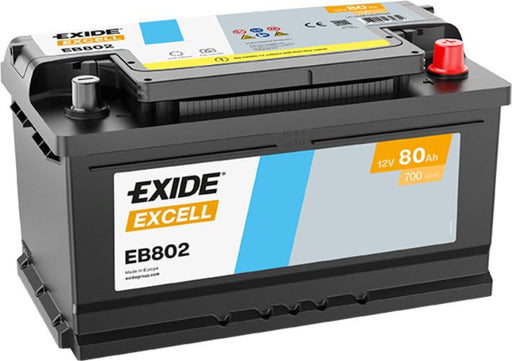 Exide EB802 Excell Car Battery 110SE -12V 80Ah, 4 Years Warranty
