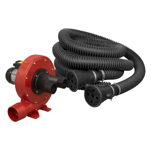 Sealey EFS102 Exhaust Fume Extraction System 230V - 370W - Twin Duct, Refurbished, Grade C, 6 Months Warranty