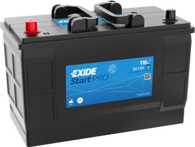 Exide EG1101 W664SE Start PRO Heavy Duty Commercial Professional Battery -12V 110Ah, 2 Years Warranty