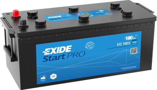Exide EG1803 W629SE Start PRO Heavy Duty Commercial Professional Battery -12V 180Ah, 2 Years Warranty