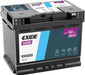 Exide EK620 027 AGM Car Battery -12V 62Ah, 3 Years Warranty