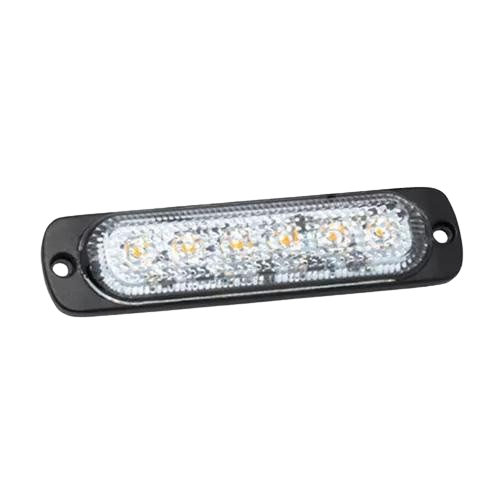 Strobe - Slimline 6 Amber Colour LEDs, 113mm Length, 10-30V, LAP Electrical - ELED6A