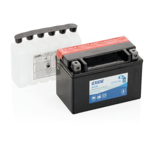 Exide ETX9-BS AGM Motorcycle Battery -12V 8Ah, 1 Year Warranty